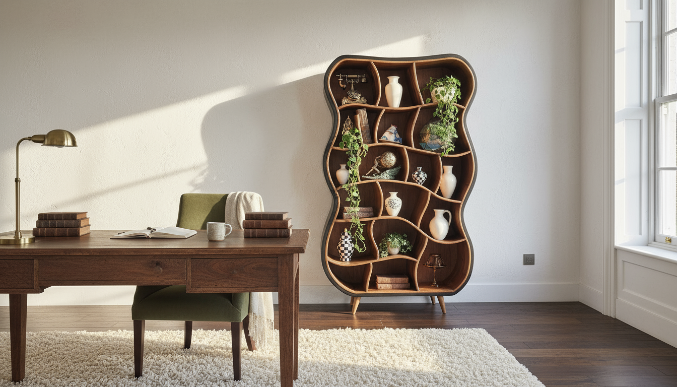 Handcrafted Wooden Bookcase | Luxury Statement Furniture - 100% Wood
