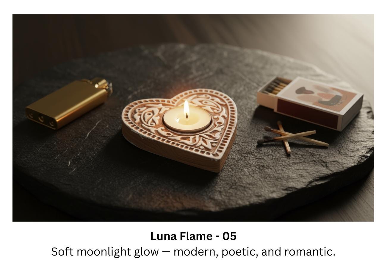 Wooden Tea Light Holder : Hand-Block Printed Mango Wood - 15 Designs